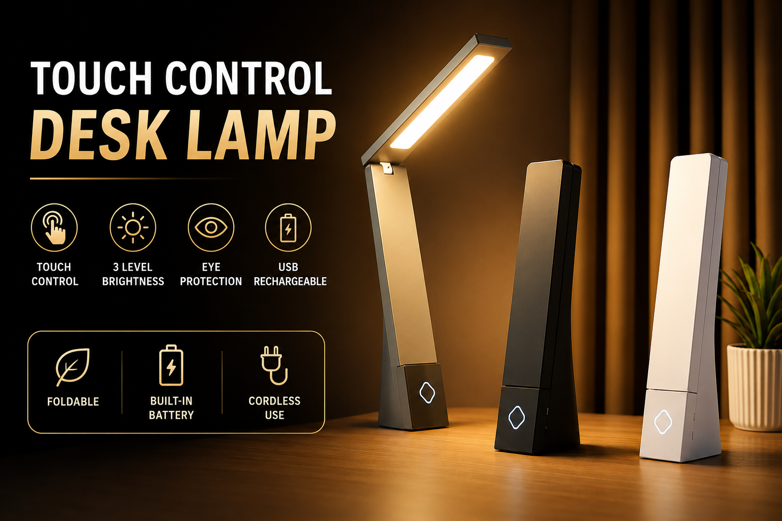 Touch Control Desk Lamp